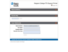 Tablet Screenshot of itsupport.niagaracollege.ca