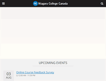 Tablet Screenshot of niagaracollege.ca